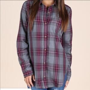NWOT Altar'd State Torrey Plaid Top M